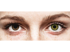 Gemstone Green contact lenses - natural effect - power - Air Optix (2 monthly coloured lenses)