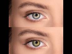 Gemstone Green contact lenses - natural effect - power - Air Optix (2 monthly coloured lenses)