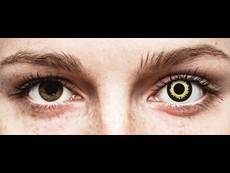 Yellow Eclipse Contact Lenses - ColourVue Crazy (2 coloured lenses)