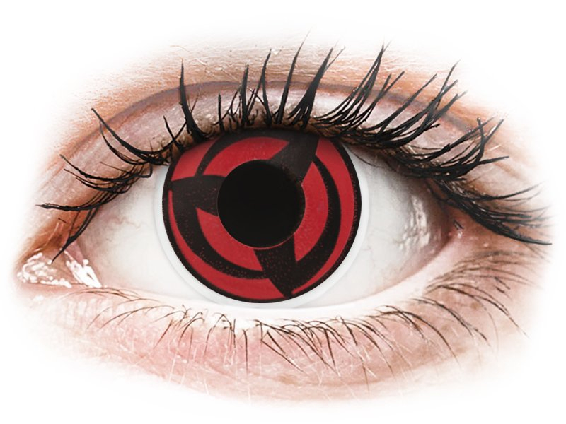 Red Kakashi Contact Lenses - ColourVue Crazy (2 coloured lenses)