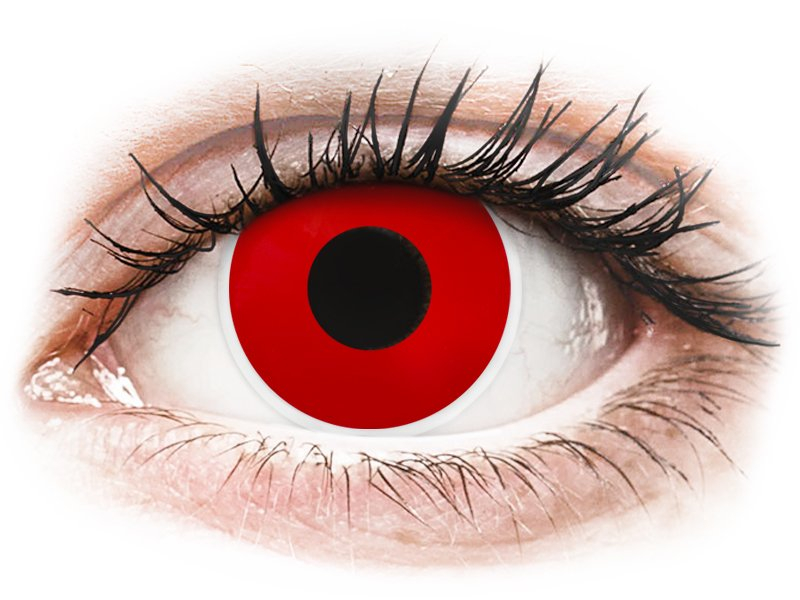 Red Devil Contact Lenses - Power - ColourVue Crazy (2 coloured lenses)