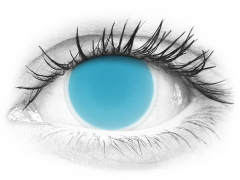 Electric Blue Glow Contact Lenses - ColourVue Crazy (2 coloured lenses)