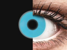 Blue Glow Contact Lenses - ColourVue Crazy (2 coloured lenses)