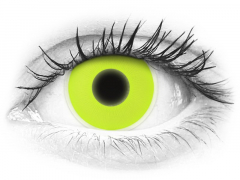 Yellow Glow Contact Lenses - ColourVue Crazy (2 coloured lenses)