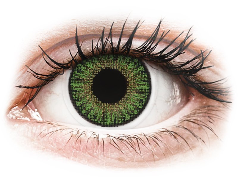 Green contact lenses - Power - TopVue Color (10 daily coloured lenses)