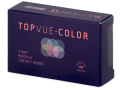 Grey contact lenses - Power - TopVue Color (2 monthly coloured lenses)