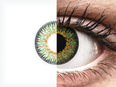 Green Glamour Contact Lenses - Power - ColourVue (2 coloured lenses)