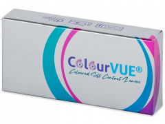 Grey Glamour Contact Lenses - Power - ColourVue (2 coloured lenses)