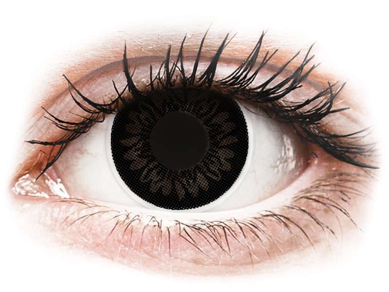Dolly Black Contact Lenses - Power - ColourVue BigEyes (2 coloured lenses)