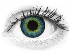 Yellow Blue Fusion Contact Lenses - Power - ColourVue (2 coloured lenses)