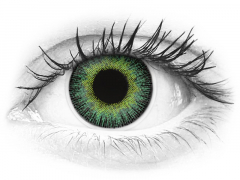 Green Yellow Fusion Contact Lenses - Power - ColourVue (2 coloured lenses)