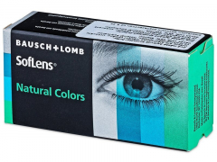 Blue Aquamarine contact lenses - SofLens Natural Colors (2 monthly coloured lenses)
