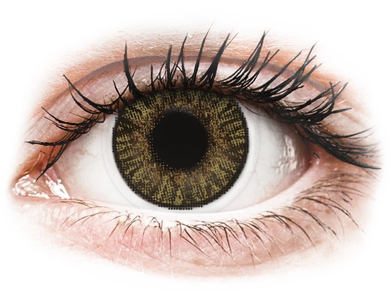 Pure Hazel contact lenses - FreshLook ColorBlends - Power (2 monthly coloured lenses)