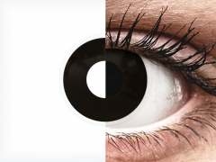 Black BlackOut contact lenses - ColourVue Crazy (2 daily coloured lenses)