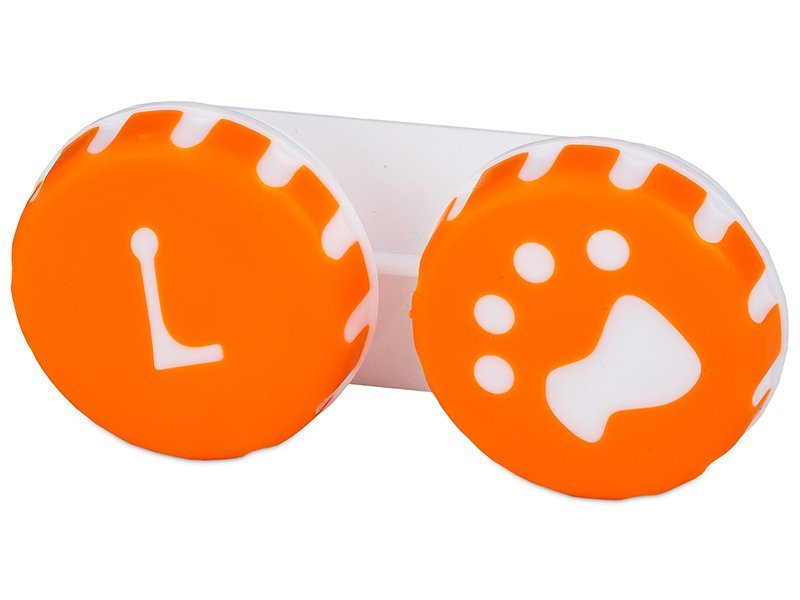 Lens Case Paw orange 