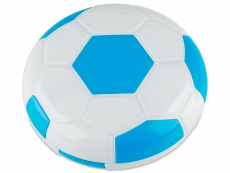 Lens Case with mirror Football - blue 