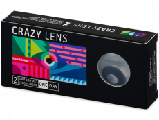 CRAZY LENS - Black Out - power (2 daily coloured lenses)