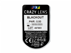 CRAZY LENS - Black Out - plano (2 daily coloured lenses)