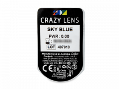 CRAZY LENS - Sky Blue - plano (2 daily coloured lenses)