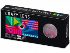 CRAZY LENS - Solid Rose - plano (2 daily coloured lenses)