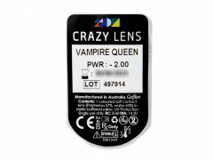 CRAZY LENS - Vampire Queen - power (2 daily coloured lenses)
