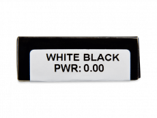 CRAZY LENS - White Black - plano (2 daily coloured lenses)