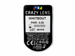 CRAZY LENS - WhiteOut - plano (2 daily coloured lenses)