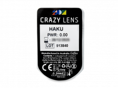 CRAZY LENS - Haku - plano (2 daily coloured lenses)