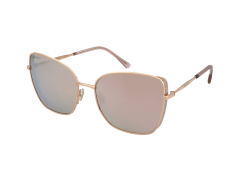 Jimmy Choo Eyewear Sansa pilot-frame Sunglasses - Gold