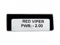 CRAZY LENS - Red Viper - power (2 daily coloured lenses)