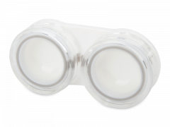 Lens case - transparent white 
