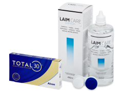 TOTAL30 (3 lenses) + LAIM-CARE Solution 400 ml