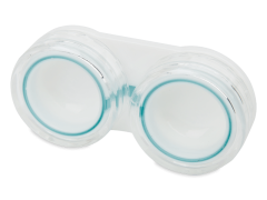Lens case - transparent blue 