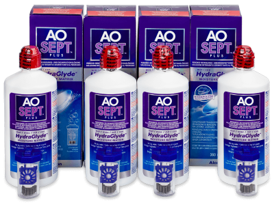 AO SEPT PLUS HydraGlyde Solution 4x360 ml 